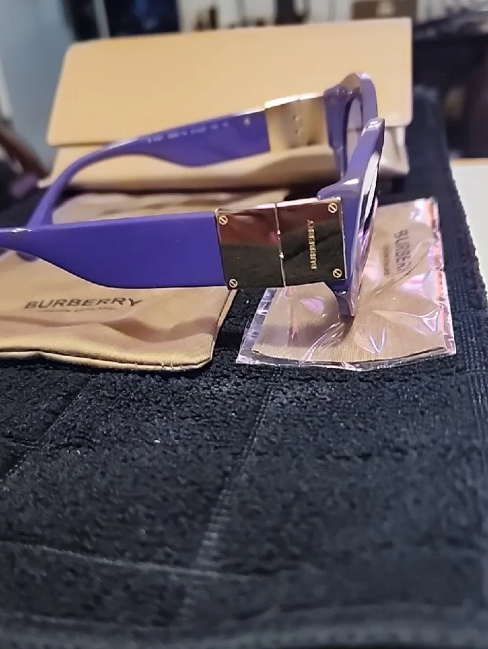 Burberry Purple Oversized Cat-Eye Sunglasses